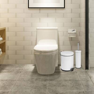 Eforeca Beyaz 5L Düz/Smooth Classic 2'li Banyo Seti