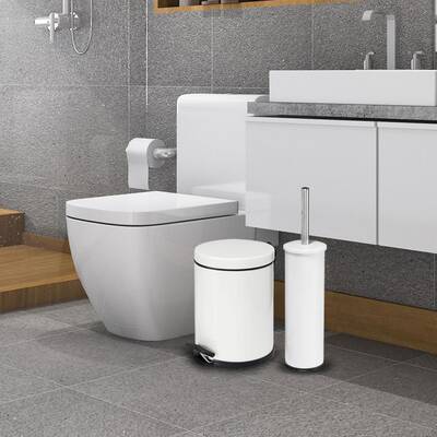 Eforeca Beyaz 5L Düz/Smooth Classic 2'li Banyo Seti